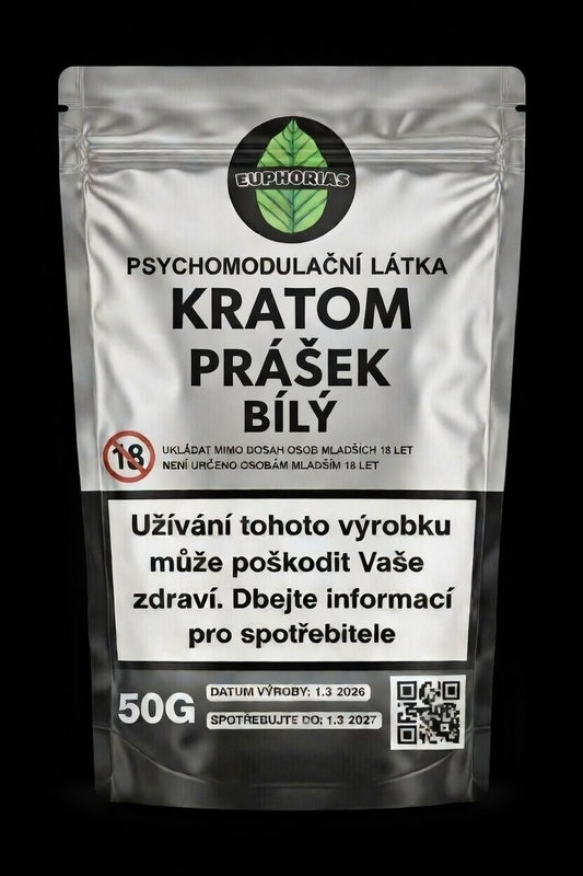 Kratom prášek Bílý